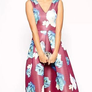 ASOS Floral Midi dress Size 6